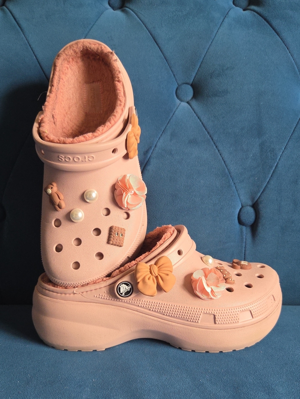 CROCS Lined Classic Platform Clogs
